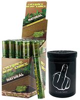 Herb Airtight Container Fresh Kettle with Cyclones Natural Hemp Cones 24 Count Box DC Crafts Nation- Middle Finger