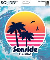 Squiddy Seaside Florida - Vinyl Sticker Decal for Phone, Laptop, Water Bottle (3" high)