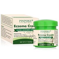 Eczema Cream, Eczema Therapy, Psoriasis Cream for Dry, Irritated Skin, Itch Relief, Dermatitis, Rosacea, and Shingles, Natural Formula Promotes Healing and Calms Redness, Rash and Itching Fast, 0.7 oz
