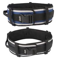 GUOER Transfer Belt Nursing Gait Belts OneSize (Black and Blue)