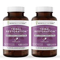 Secrets Of The Tribe - Tribal Restoration, Body Strength/Energy Restore, Herbal Supplement Blend (2x120 Capsules)