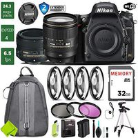 Nikon D750 DSLR Full Frame Camera with 24-120mm VR Lens & Nikon 50mm f/1.4G Lens + 4 Piece Macro Close-Up Set + 3PC Filter Kit (UV FLD CPL) + Tripod + Backpack + 2 Year Extended Warranty