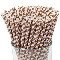 Just Artifacts - Decorative Paper Straws 100pcs - Chocolate Egg Pattern - Decorative Paper Straws for Birthday Parties, Weddings, Baby Showers, and Life Celebrations!