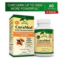 Terry Naturally CuraMed 750 mg (2 Pack) - 60 Softgels - Superior Absorption BCM-95 Curcumin Supplement, Promotes Healthy Inflammation Response - Non-GMO, Gluten-Free, Halal - 120 Total Servings