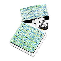 Wiener Dog - White Lighter Windproof Flip-Top Refillable with tin Gift Box