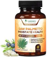 Prostate Supplements for Men 1300 mg - Extra Strength Saw Palmetto Extract Complex - Made in USA - Best Vegan Natural Urination Support Pills with Beta Sitosterol, Non-GMO - 60 Capsules