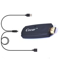 Cocar Miracast Dongle Direct Wired Wireless Connection Plug Play HDMI Mirroring Display Live Streaming Media Players Adapter Kit for iPhone iPad Android Smartphone to TV Monitor Projector