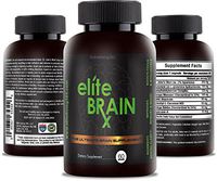 All Natural Brain Supplement – Increases Clarity, Improves Memory & Mood, Boosts Focus & Intelligence - Scientifically Formulated Nootropic for Cognitive Enhancement - Ginkgo Biloba - Elite BrainRx