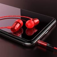 Countia Wired 3.5mm Earphone Noise Cancelling Music Headset with Mic Corded Headsets