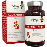 Astaxanthin 12mg - Daily Antioxidant Protection, Maintains Skin Hydration & Firmness, Supports Heart & Immune Function, 60 Softgels
