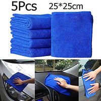 SUJING e Car Wash Towels Microfiber Car Drying Towels Car Cleaning Towels Soft Auto Detailing Towels - 25 x 25cm (blue, 5)
