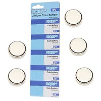 HQRP 5-Pack Battery Compatible with Toyota Camry 2007/2009 / 2010/2011 Smart Key Fob