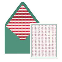 DesignWorks Ink Holiday Boxed Greeting Cards, Word Sea