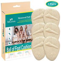 Ball of Foot Cushions, Metatarsal Pads for Women High Heel -3 Pairs Soft Gel Pads Forefoot Pads Pain Relief for Mortons Neuroma, Calluses, Metatarsalgia