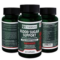 Blood Sugar Support | With Cinnamon, Mulberry and Chromium | Helps Lower Cholesterol Naturally, Supports Sugar Levels, Heart Health and Glucose Metabolism | 60 capsules | Ethernya
