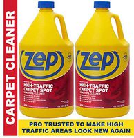 Zep High Traffic Carpet Cleaner 1 Gallon ZUHTC128 (Pack of 2) Professional Formula Removes Deep Stains