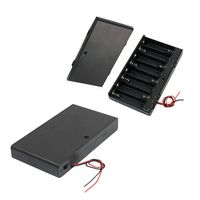 BestTong 8 x AA 12V Battery Holder Case Box Wired ON/Off Switch w Cover Pack of 2