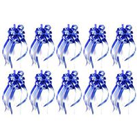 Amosfun 10Pcs Pull Bows Pull String Bows for Presents Easy and Fast Gift Wrapping Accessory Wedding Bows Decorations