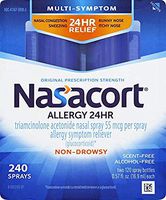 Nasacort Nasal Spray, 240 Total Spray Count