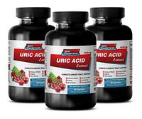 Brain and Memory Boost - URIC Acid Formula Extract 1430Mg - Green Tea Extract Capsules for Weight Loss - 3 Bottles (180 Capsules)