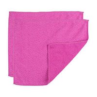 Casabella Microfiber 12"x14" Cloth, Pack of 2, 1 EA, Magenta All Purpose