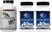 Ortho Molecular - Mitocore 120 & Ortho Biotic 120 (60x2) 3 Pack Bundle - Best Value Pack