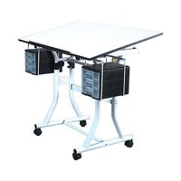 Martin Universal Design Creation Station Deluxe Hobby White Table, 40" W x 23.5" D Top, 1 Each ,