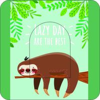 Omnipod Adhesive Patch Precut Lazy Sloth Design Adhesive Patches with Split Backing, Easy to Apply x 10 Pack