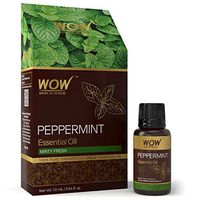 WOW Peppermint Essential Oil - Use For Aromatherapy, Relaxation, Meditation, Concentration & Focus - Scent For Energy, Focus, Mood - Fresh Mint Scent - 100% Pure Therapeutic Grade (Undiluted) - 10 mL