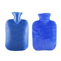 Classic Rubber Transparent Hot Water Bottle 2 Liter with Cover for Pain Relief Cold Therapy #36