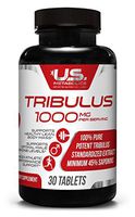 Tribulus 1000 mg 30 Tabs - Natural Support for Male Performance, Muscle Strength, Stamina, Vitality, Energy and Endurance