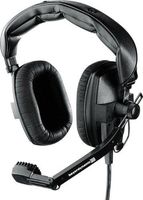 Beyerdynamic DT-109-200-50-BLACK Closed Headset with Dynamic Hypercardioid Microphone, 50 Ohms, Black