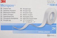 Micropore Surgical Tape, White, 1.25 cm X 9.1m, 24Count
