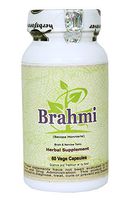 Brahmi (Bacopa Monnieri) (Leaves & Whole Plant) (Ayurvedic Stress Relief Formulation), 60 Vege Capsules, 800 Mg Each Extract Ratio (20:1) (Concentrated)