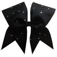 Big Classic Sparkle Cheer Bow- Black