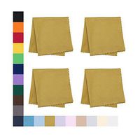 Eyeglass Cleaner Microfiber Cloth - Glasses Cleaner For All Gentle Surfaces, Touchscreens, Smartphones, Camera Lenses, LCD & HD Screens -Mustard, 4 Pack- by OptiPlix