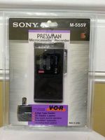 Sony Pressman Microcassette Recorder M-555V with Voice Operated Recorder (V-o-r) Automatically Records At the Sound of Your Voice and Pauses When You Do