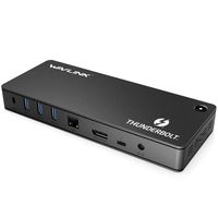 WAVLINK Thunderbolt 3 Docking Station with 85W Charging, Thunderbolt 3 Port, DisplayPort, 4XUSB 3.0 Ports, SD Card Slot, Gigabit Ethernet for MacBook Pro 2019/2018/2017/2016& Specific Windows Laptops