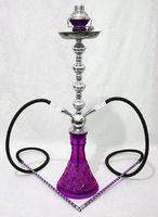 2-Hose Hookah Pipe Sale! 28" PURPLE BOULEVARD Shisha Narghile