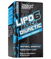 Nutrex Research Lipo-6 Diuretic | Advanced Natural Diuretic | Reduce Water Weight and Bloating | Uva-Ursi, Dandelion Root, Oxystelma Ecsculentum, Horsetail Extract | 80 Count