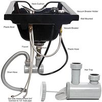 Shampoo Bowl Sink Beauty Salon Barber Shop Hair Equipment (Plastic ABS)