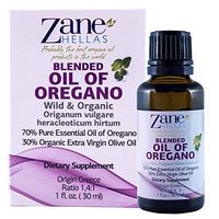 Zane Hellas 70% Oregano Oil. Pure Greek Wild Essential Oil of Oregano .86% Min Carvacrol. 90mg Carvacrol Per Serving. Probably The Best Oregano Oil in The World. 1 fl. oz.- 30ml