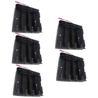3.7V Battery Holder Parallel Battery Case Plastic Battery Storage Box Battery Charger for Rechargeable 18650 Battery (5Pcs,4 Solts)