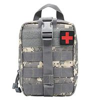 CFPPX Nylon First Aid Kit Heavy Duty Emergency Medical Bag Tactical Medical Bag Outdoor Travel Hiking Camping Survival (ACU Camouflage),Gray