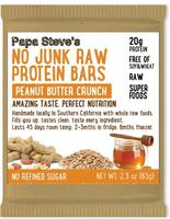 Papa Steve’s No Junk Raw Protein Bars, Peanut Butter Honey Crunch, 2.3 Oz, 10 Count