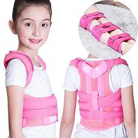 Posture Support for Child, Little boy, Little Girl, Posture Corrector Device, Corrects Slouching, Hunching & Bad Posture, Posture Corrector, Gift for Children,Pink,S