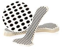 Foot Petals Killer Kushionz Full-Foot Cushions 1-Pair Mini Dots White