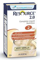 Resource 2.0 Delicious Complete Very Vanilla Flavor 8 oz. Brik Pak