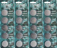 Loopacell CR2412 CR 2412 Lithium 3V 20 Batteries