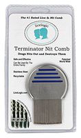LiceLogic Terminator Nit & Lice Comb - Removes Lice & Nits From Hair, Stainless Steel Durable Design, The Best Lice Comb Available